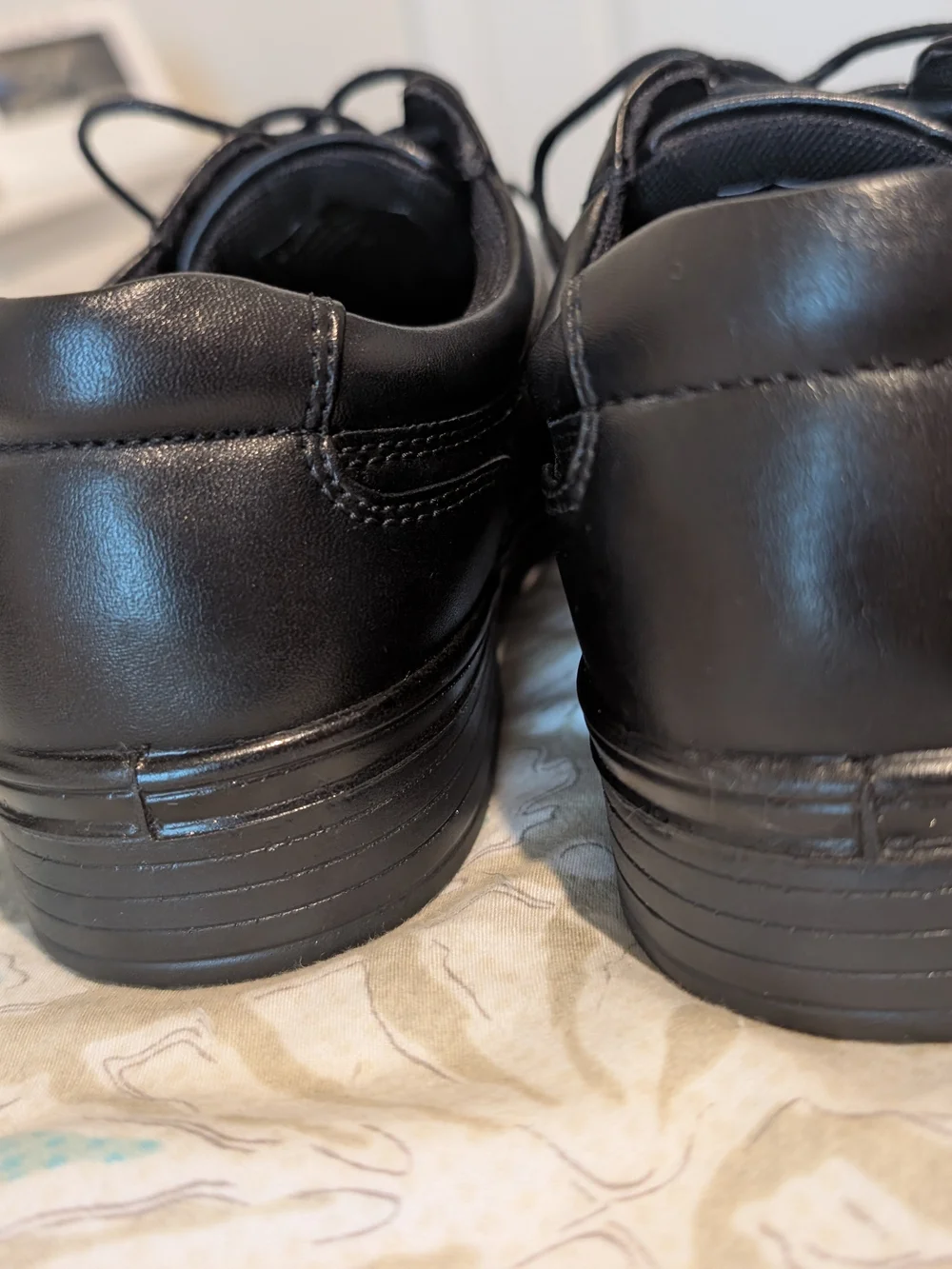 Deerstags Boy’s Black Leather Lace-Up Dress Shoes